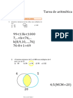 Tarea de Aritmética