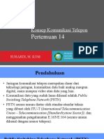 Pertemuan 14 - Konsep Komunikasi Telepon