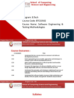 Software Engineering Course Overview