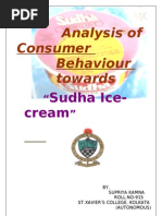 Download Analysis of Consumer Behaviour Towards Sudha Ice-cream by Supriya_kamna SN54197067 doc pdf