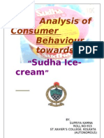 Analysis of Consumer Behaviour Towards Sudha Ice-Cream
