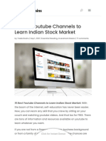15 Best Youtube Channels to Learn Indian Stock Market _ Trade Brains