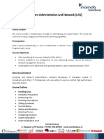 Linux System Administration and Network (LAN)