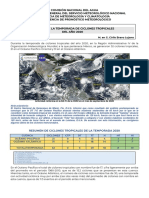 Resumen de Ciclones Tropicales de La Temporada 2020: M. en G. Cirilo Bravo Lujano