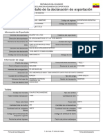 Consulta Del Detalle de La Declaración de Exportación