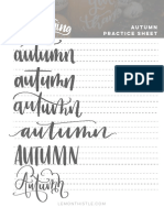 Autumn Practice Sheet