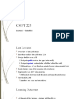 CMPT 225: Lecture 5 - Linked List