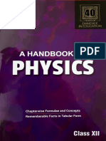 40 YEARS OF EMINENCE IN EDUCATION: A HANDBOOK OF PHYSICS CHAPTERWISE FORMULAE