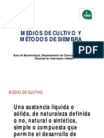 Medios de Cultivo y Metodos de Siembra