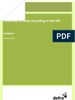 DEFRA Ship Recycle Strategy Overview