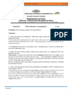 Calor e 1o Princípio Termodinâmica