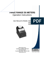 Three Range Ds Meters: Operation Instructions