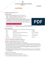 Business Activity GR 9 Worksheet