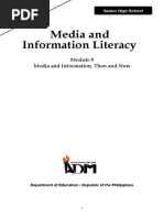 Media and Information, Then and Now