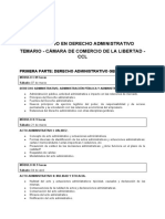 Derecho Administrativo - Temario - CCLL