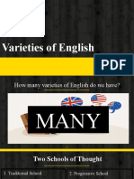 Varieties of English UPDT