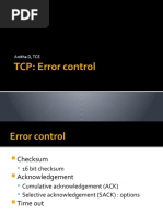 TCP Error Control