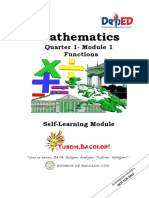 Mathematics: Quarter 1-Module 1 Functions
