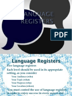 Language Registers