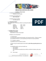 Abrasivos Granalla Acero Ficha Seguridad