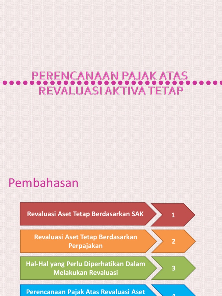 Pajak dan Revaluasi Aset Tetap | PDF