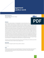 Stress Management As A Part of Police Work: Mari Koskelainen