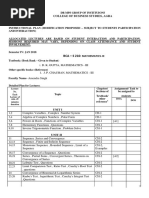 BCA - S 210: College of Business Studies, Agra