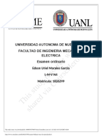 Examen ordinario de Mecánica de Materiales