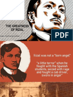 THE GREATNESS OF RIZAL