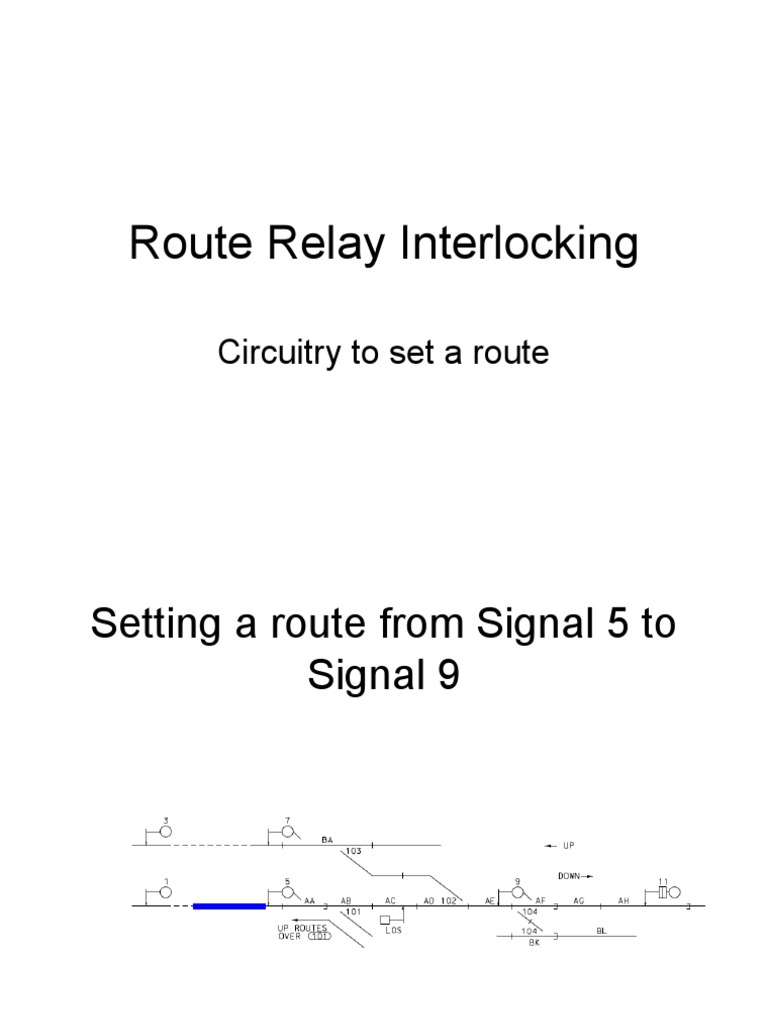 Route Relay Interlocking PDF Relay Machines