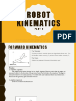 Robot Kinematics: Simplified Slides Prepared Based From The Robotic Institute - Carnegie Mellon