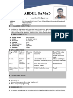 Abdul Samad Resume