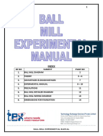 Ball Mill Experimental Manual