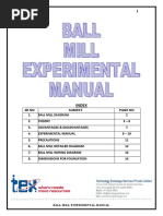 Ball Mill Experimental Manual