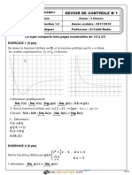 Devoir de Contrôle N°1 - Math - Bac Economie & Gestion (2019-2020) MR El Fekih Nader