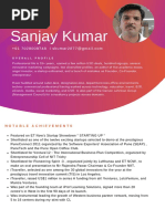 Sanjay Kumar - CV