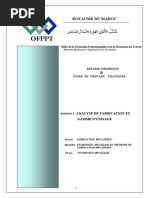 M3_Analyse de fabrication et gammes d’usinage