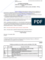 Ordin Nr. 605 Din 2008 Privind Actualizarea Clasificării Produselor Şi Serviciilor Asociate Activităţilor - CPSA