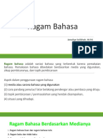 Pertemuan 2 Ragam Bahasa