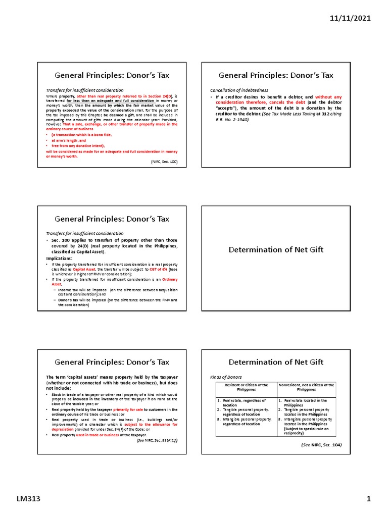 6 Donor's Tax of Net Gift To Tax Credit) Download Free