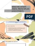 Chapter 1 - Communication Processes, Principles and Ethics