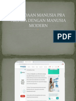 Perbedaan Manusia Pra Aksara Dengan Manusia Modern