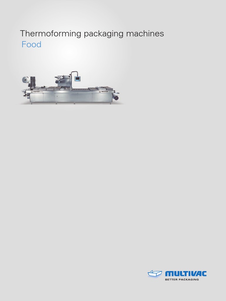 Brochure Thermoformer Range En Pdf Secondary Sector Of The Economy