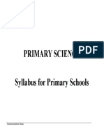 Primary Science: Curriculum Department, Floriana