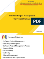 Lecture 3 - The Project Manager
