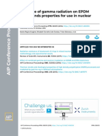 Influence of Gamma Radiation On EPDM Compounds Properties