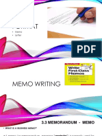 Memo and Letter