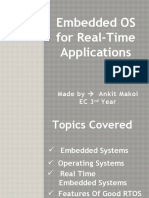 Embedded OS For Real Time Applications