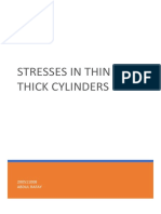 Stresses in Thin and Thick Cylinders: 200511008 Abdul Rafay