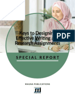 Keys To Designing Effective Writing and Research Assignments